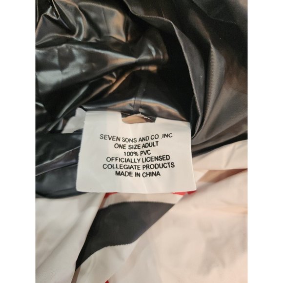 HTF Vintage University Georgia Bulldogs Poncho Heavyweight Adult Hooded Poncho - Picture 3 of 3